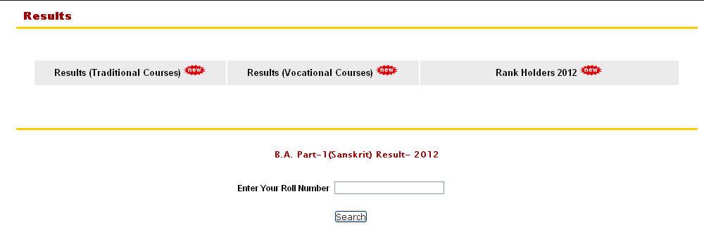 Patna University Part 3 Result 2012