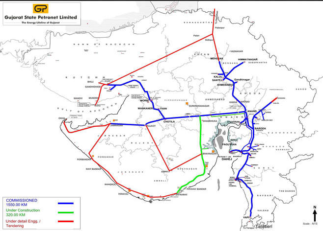 Gail Pipeline Network Map GAIL Pipeline Network Map   2020 2021 StudyChaCha