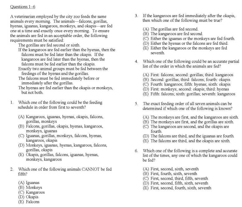 lsat logic games practice questions and answers